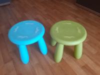 Ikea stolček moder in zelen