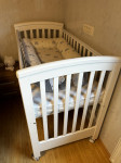 Otroška posteljica Satler bela 120x60