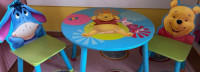 Otroški set, miza in 2 stola MEDVEDEK PU