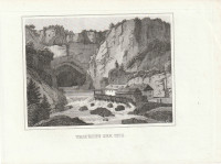 Grafika Izvir Unec - Jeklorez - 1839