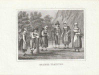 Grafika Narodna noša Kranjske - Jeklorez - 1839