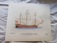 RISBA NA RISALNI LIST 26 X 31 SHIP OF THE LINE THIRD RATE