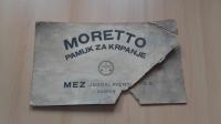 Reklama.Moretto,pamuk za krpanje.Mez...Zagreb-karton