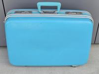 Retro turkizen potovalni kovček 60 x 45cm Ključavnica na številčnico z