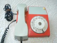 Retro klasičen telefon s številčnico, ISKRA