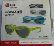 LG očala 3D / 4kom