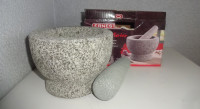 Nov možnar, terilnik premer 14,5 cm, granit