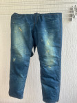 Ženske smučarske jeans hlače modre