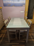 Jedilna miza 140 x 80 in 4 x stol