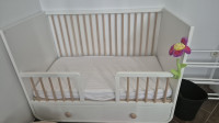 MYLLRA Otroška postelja s predalom, bela, 60x120 cm