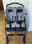 Kombiniran otroški voziček za dvojčke