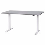 RODULF Dvižna pisalna miza Ikea, siva/bela, 140x80 cm