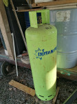 Plinska jeklenka, velika 35 kg, zelene barve