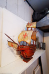 Ladja (ročno narejena iz vžigalic)