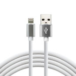 USB silikonski kabel Lightning / iPhone 1m  hitro polnjenje do 2.4A