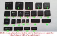 23 (povečini) BIOS CMOS EEPROM (DRAM) PLCC raznih čipov