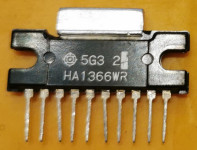 Nerabljen HITACHI HA1366WR 10pin IC - 5.5W audio ojačevalnik