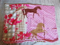 Otroška FLANELA posteljnina motiv Konji