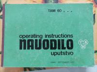 TAM 60 - TAMČEK - NAVODILO ZA UPORABO, 1977