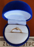 Prodam zaročni prstan izdelan v Zlatarstvu Močnik