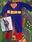 Pustni kostum Superman 3-4 let NOVO