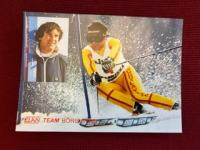 vintage razglednica Boris Strel, Elan, Yu ski pool