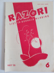 RAZORI - LIST ZA ODRASLO MLADINO, 7 KOSOV, 8 ŠTEVILK ZA LETO 1937-38