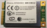 Atheros AR5BXB63 mini PCI-e WiFi brezžična mrežna kartica