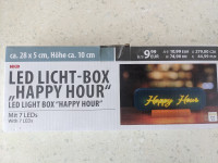 Nova LED svetlobna tabla  "Happy Hour" 28x10x5cm