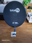 Total TV komplet satelitska antena, LNB, sprejemnik, super za morje