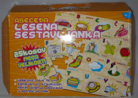 Velik lesen talni puzzle slovenska abeceda
