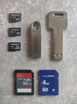 USB ključki in spominske kartice SD / micro SD - 1, 4, 8, 16, 32 GB