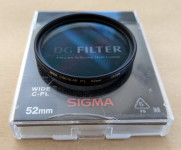 Sigma polarizacijski filter C-PL 52 mm