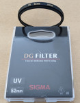 Sigma UV filter DG 52 mm