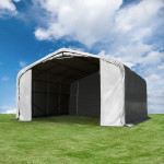 Garažni šotor 6mx(6,12,24,36)m, PVC 850N, z vrati 4,1x2,9m, NA OBROKE