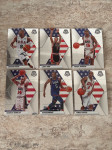 NBA Dream Team USA, 6 Trading Cards - kartice, Bird, Carter, Johnson +