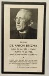 Anton Breznik, 1881-1944, spominska podobica ob smrti