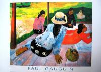 Paul Gauguin - Siesta, Tahiti 1893 Art poster 93 x 63 cm, nerabljen