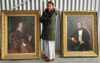 Biedermeier portreta 150x115 cm