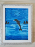 Celestilana slika z delfinom