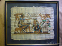 Originalna egipčanska slika na papirusu