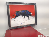 SLIKA 》bull on rubicon《 priznanega slikarja Jože J.Kotar