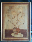 Umetniška slika iz lesa