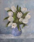 Umetniška slika "Tihožitje/Tulipani/Cvetje/Šopek v vazi"