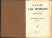 Deutsch-slovenisches Hand-Wörterbuch : von Anton Janežič