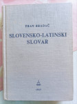 SLOVENSKO - LATINSKI SLOVAR, Fran Bradač, 1957