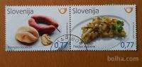 Slovenija 2012 Kranjska klobasa pražen krompir žigosani znamki