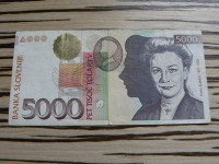 Slovenija 5000 tolarjev 1997