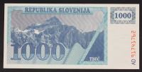 Slovenija BON 1000 enot 1991 - AD - UNC