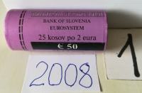 Rolice spominskih evro kovancev Banke Slovenije 25 X 2€